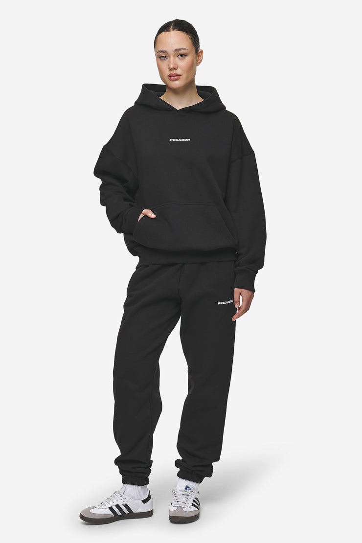 Pegador Clarita Logo Oversized Hoodie Black White Gum 2025