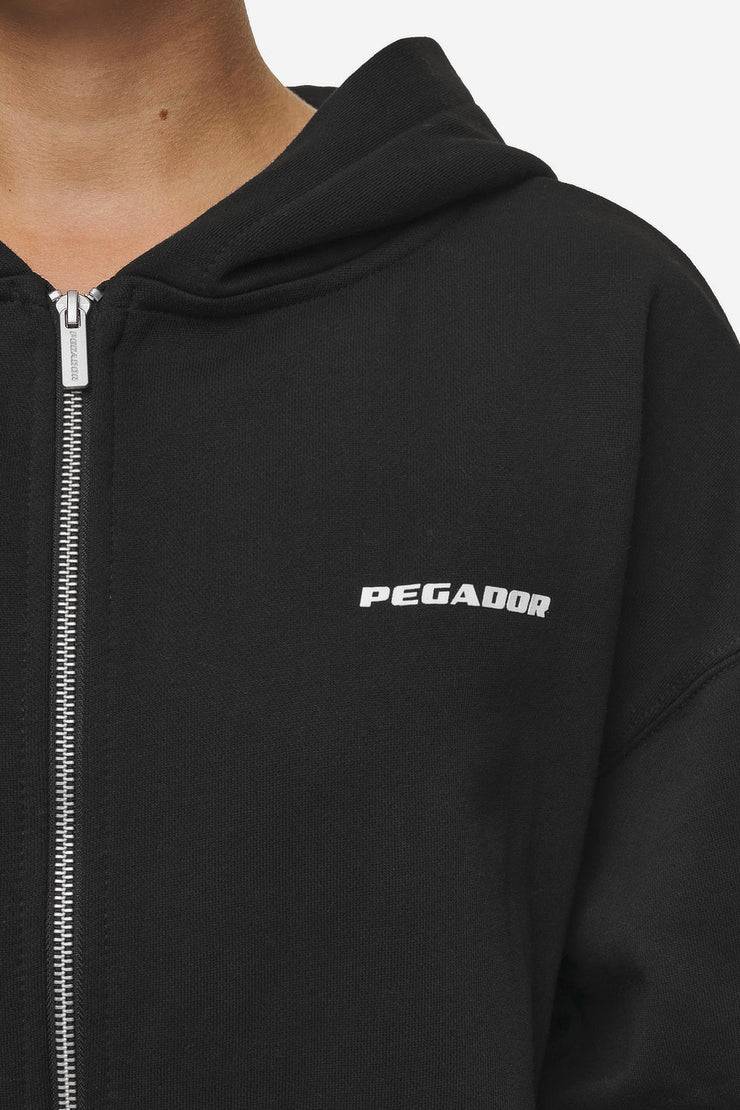 Pegador Clarita Oversized Sweat Jacket Black White Gum Online