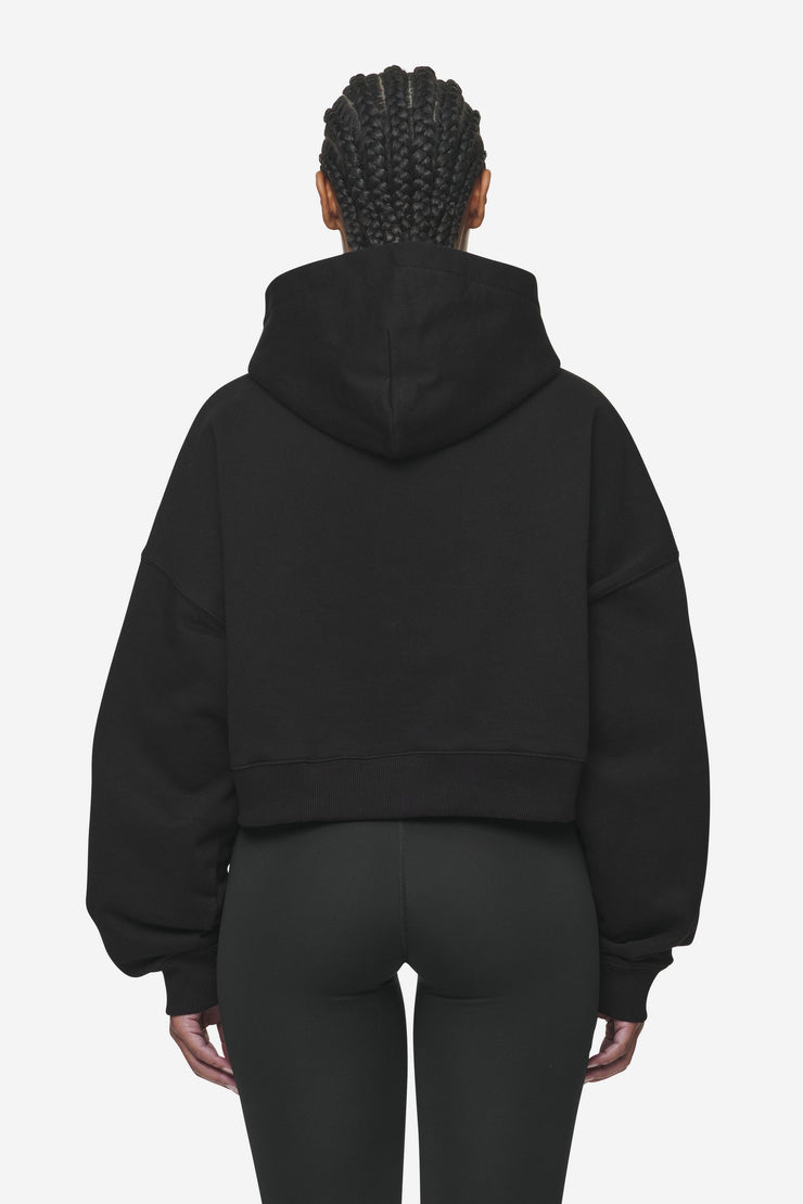 Pegador Salita Oversized Cropped Hoodie Black White Gum Outlet