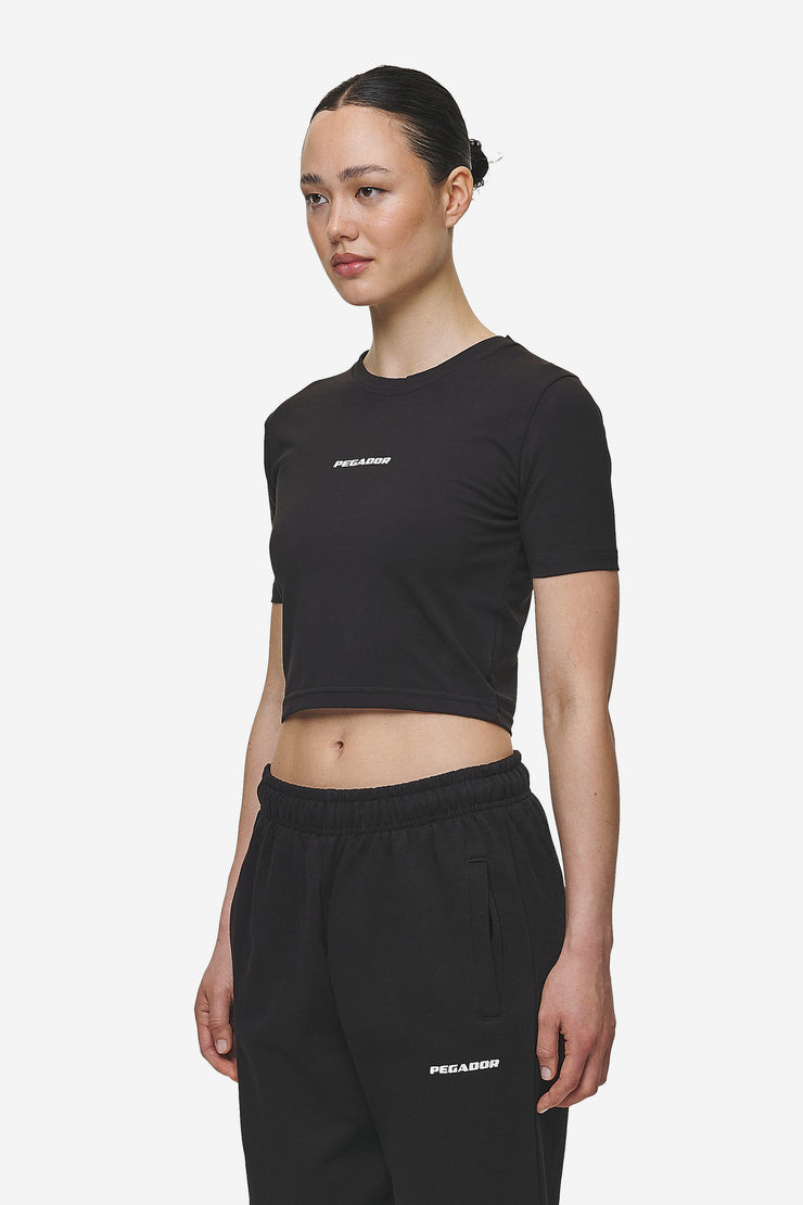Pegador Ines Cropped Baby Tee Black White Gum Angebote