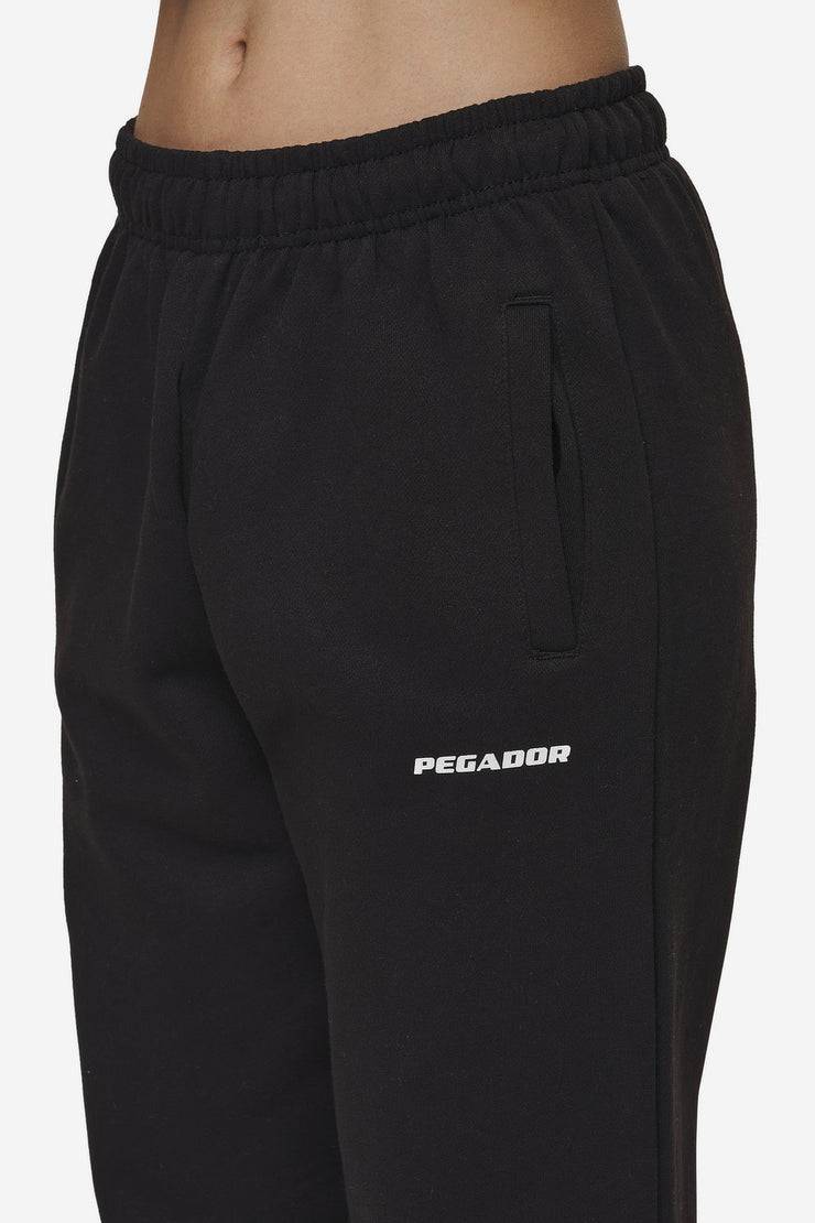 Pegador Villa High Waisted Sweat Pants Black White Gum Fabrikpreis