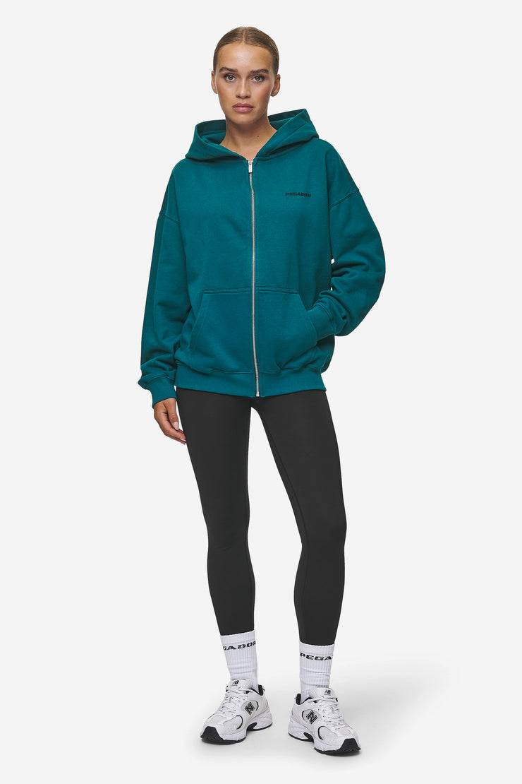 Pegador Clarita Oversized Sweat Jacket Washed Urban Turquoise Black Gum Sonderangebot