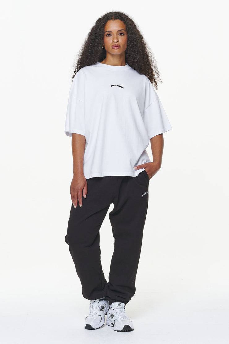 Pegador Thames Heavy Oversized Tee White Großer Ausverkauf