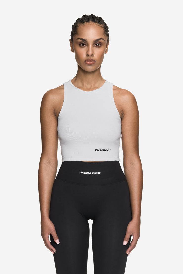 Pegador Ayla Crop Top White Black Begrenztes Angebot