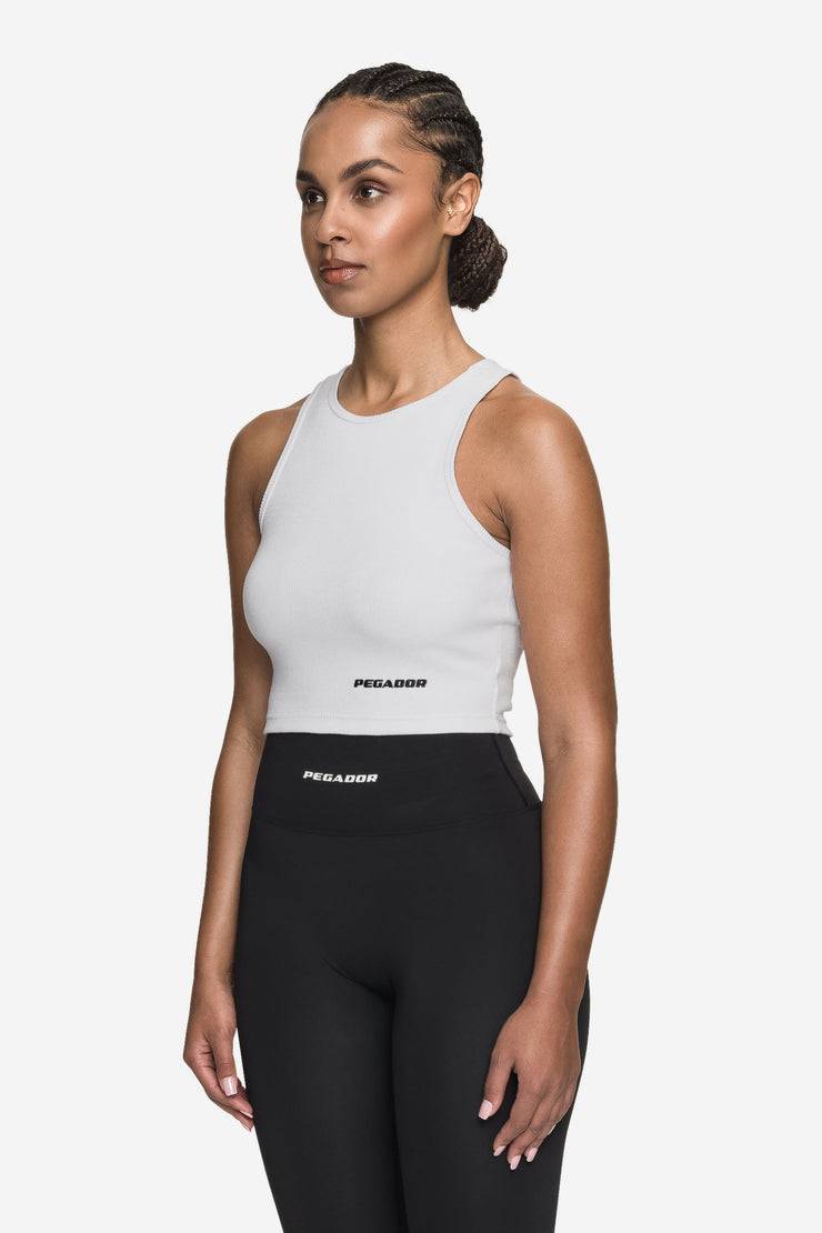 Pegador Ayla Crop Top White Black Begrenztes Angebot