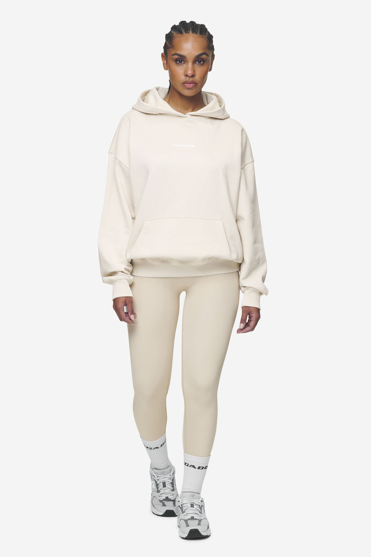 Pegador Clarita Logo Oversized Hoodie Washed Coast Sand White Gum Exklusivangebot