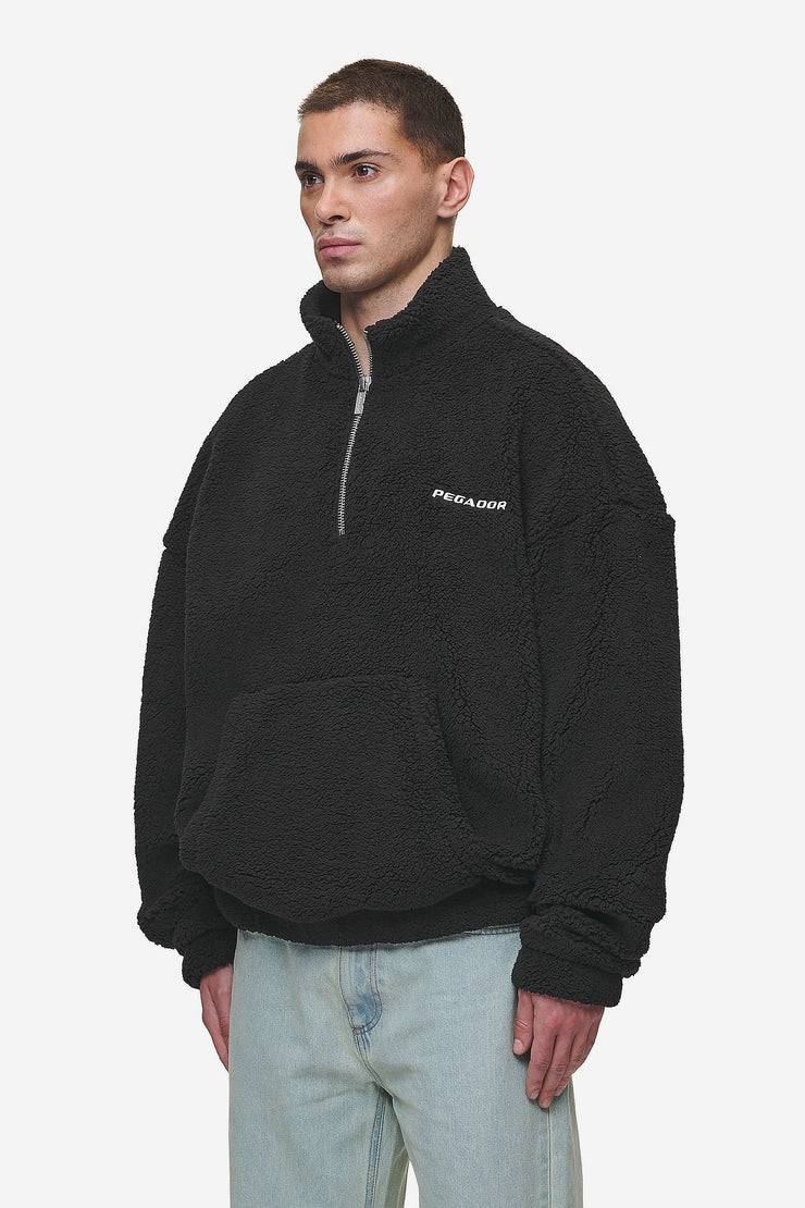 Pegador Puka Teddy Half Zip Sweater Black Vatertagsangebot