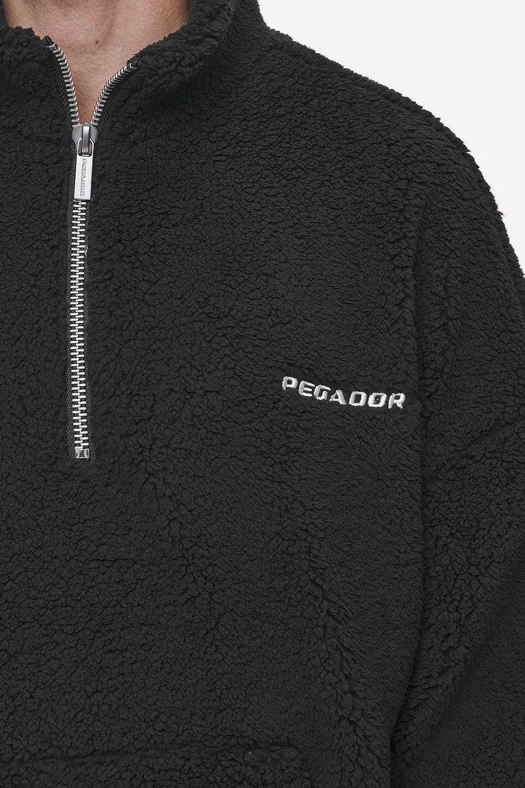 Pegador Puka Teddy Half Zip Sweater Black Vatertagsangebot
