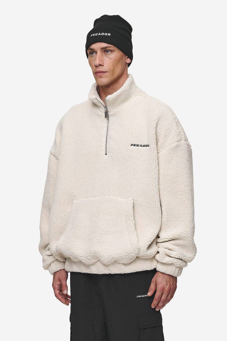 Pegador Puka Teddy Half Zip Sweater Light Beige Valentinstagsangebot