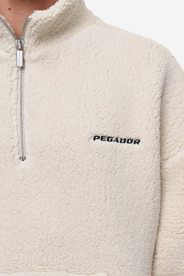 Pegador Puka Teddy Half Zip Sweater Light Beige Valentinstagsangebot