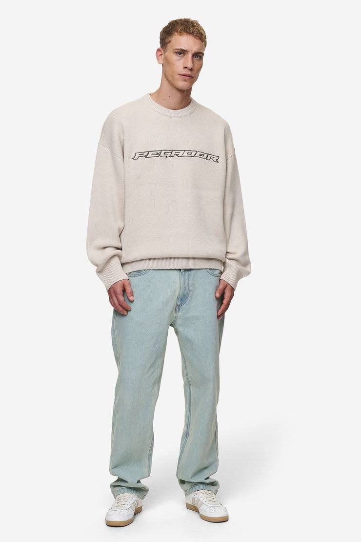 Pegador Lenox Oversized Knit Sweater Light Beige Lagerräumung
