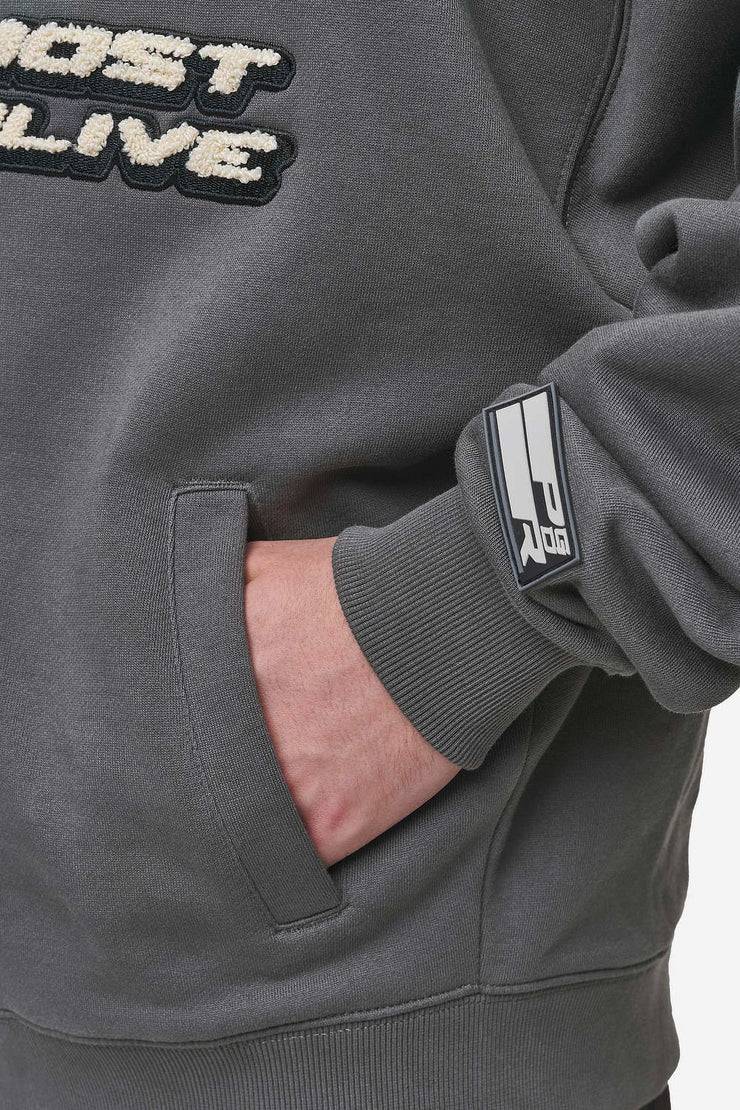 Pegador Hogan Boxy Sweat Jacket Washed Anthracite Blitzangebot