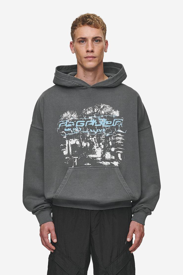 Pegador Macon Boxy Hoodie Washed Anthracite Große Rabatte