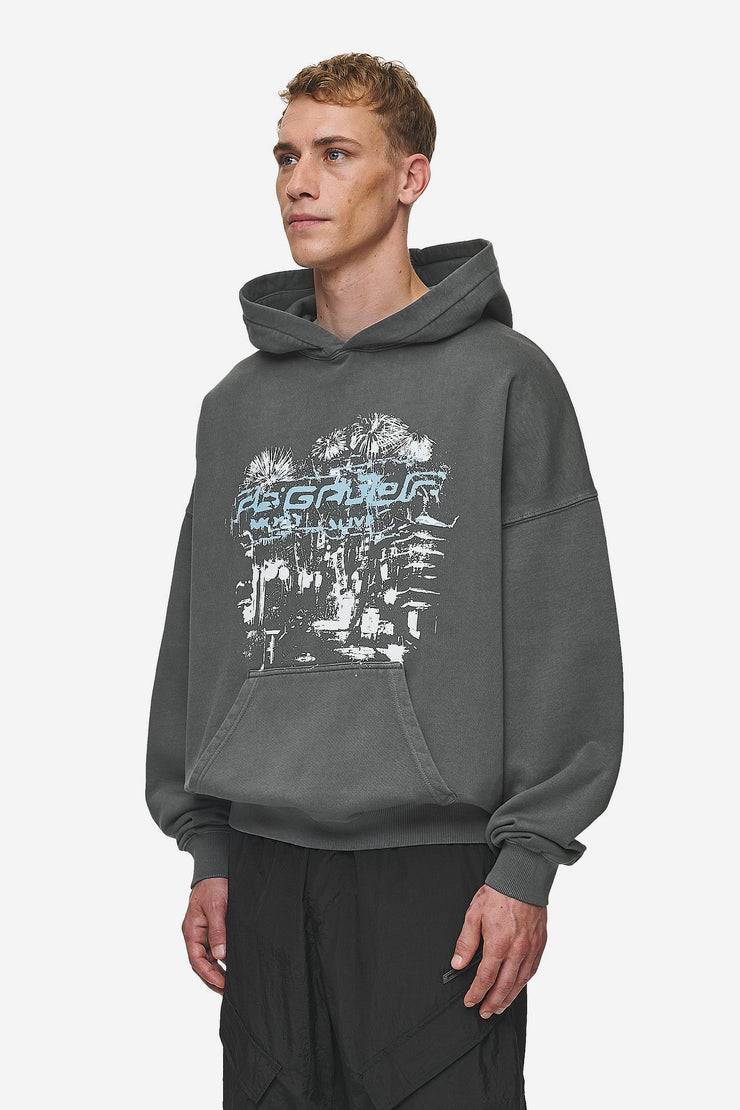 Pegador Macon Boxy Hoodie Washed Anthracite Große Rabatte