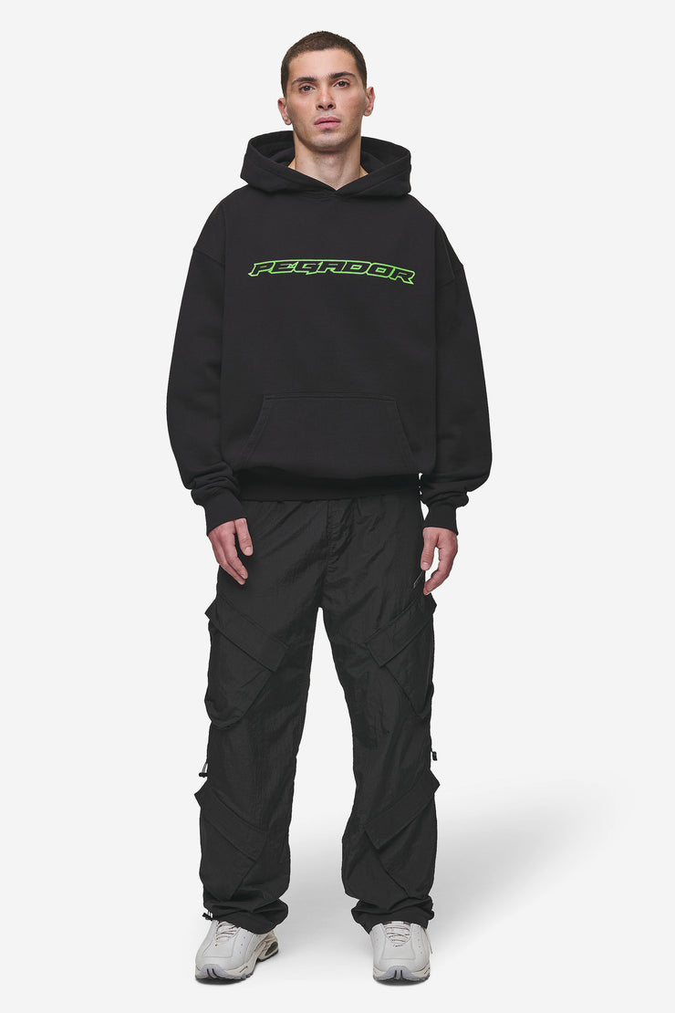 Pegador Alden Oversized Hoodie Washed Black Sonderangebote