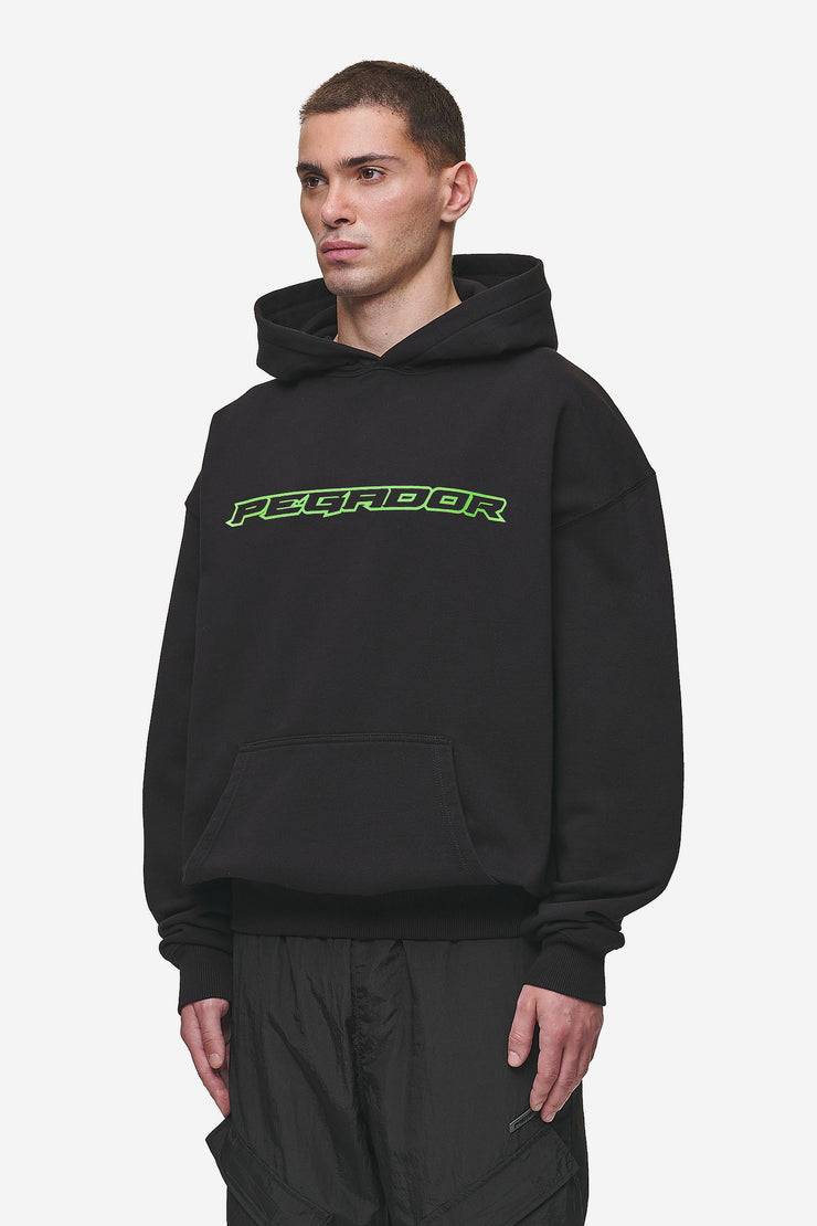 Pegador Alden Oversized Hoodie Washed Black Sonderangebote