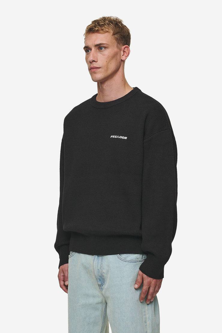 Pegador Logo Oversized Knit Sweater Black VIP-Rabatte