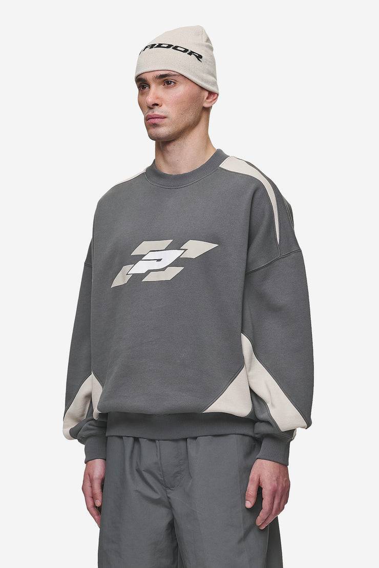Pegador Slick Boxy Sweater Washed Anthracite Neueste Stile