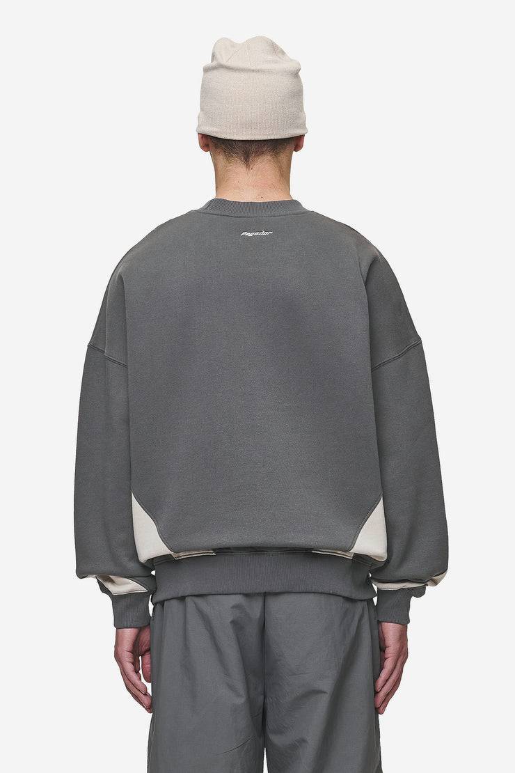 Pegador Slick Boxy Sweater Washed Anthracite Neueste Stile