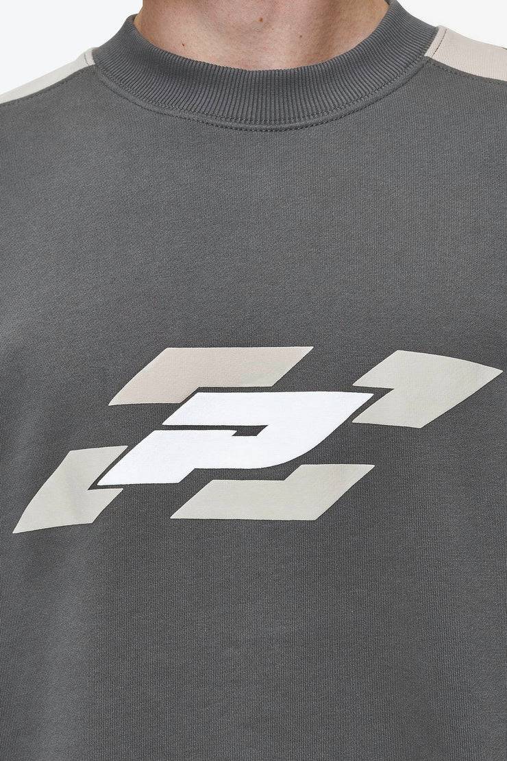 Pegador Slick Boxy Sweater Washed Anthracite Neueste Stile