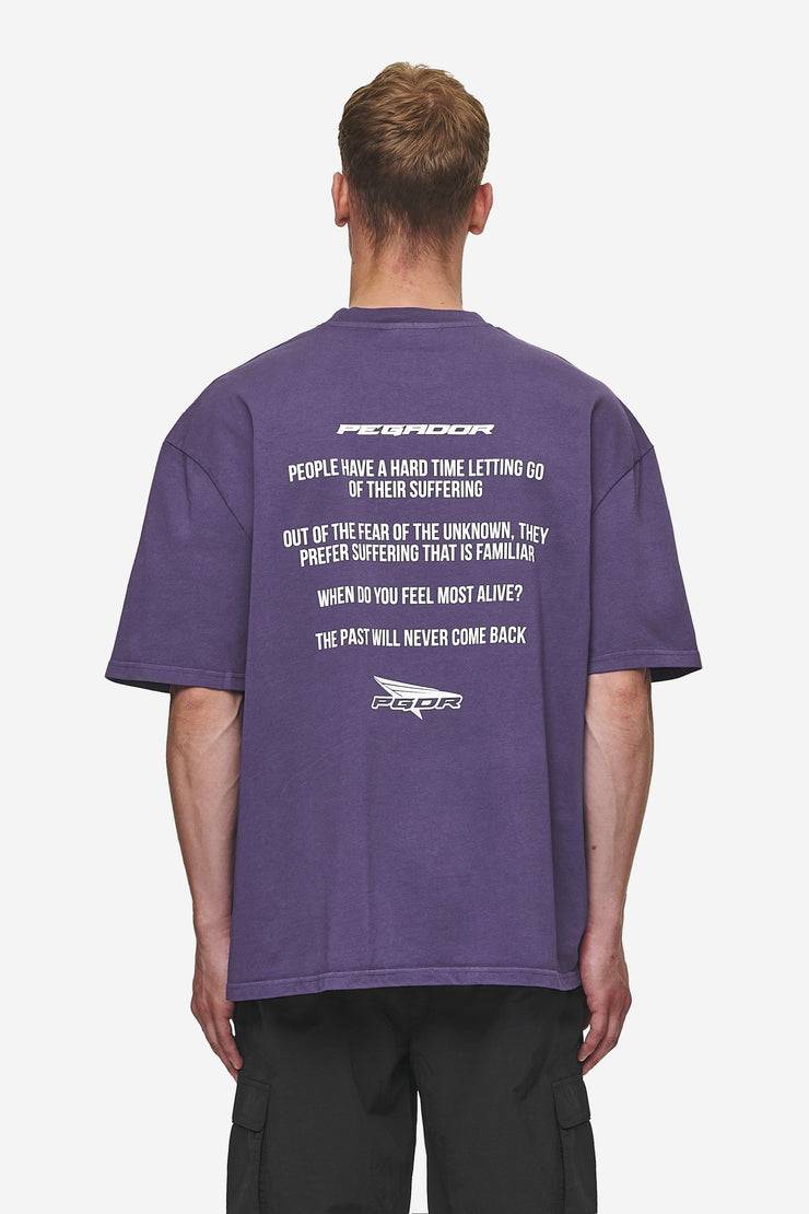 Pegador Dubose Oversized Tee Vintage Deep Purple Zeitbegrenzte Promotion