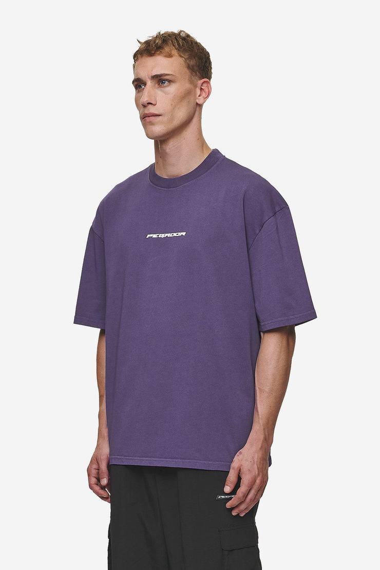 Pegador Dubose Oversized Tee Vintage Deep Purple Zeitbegrenzte Promotion