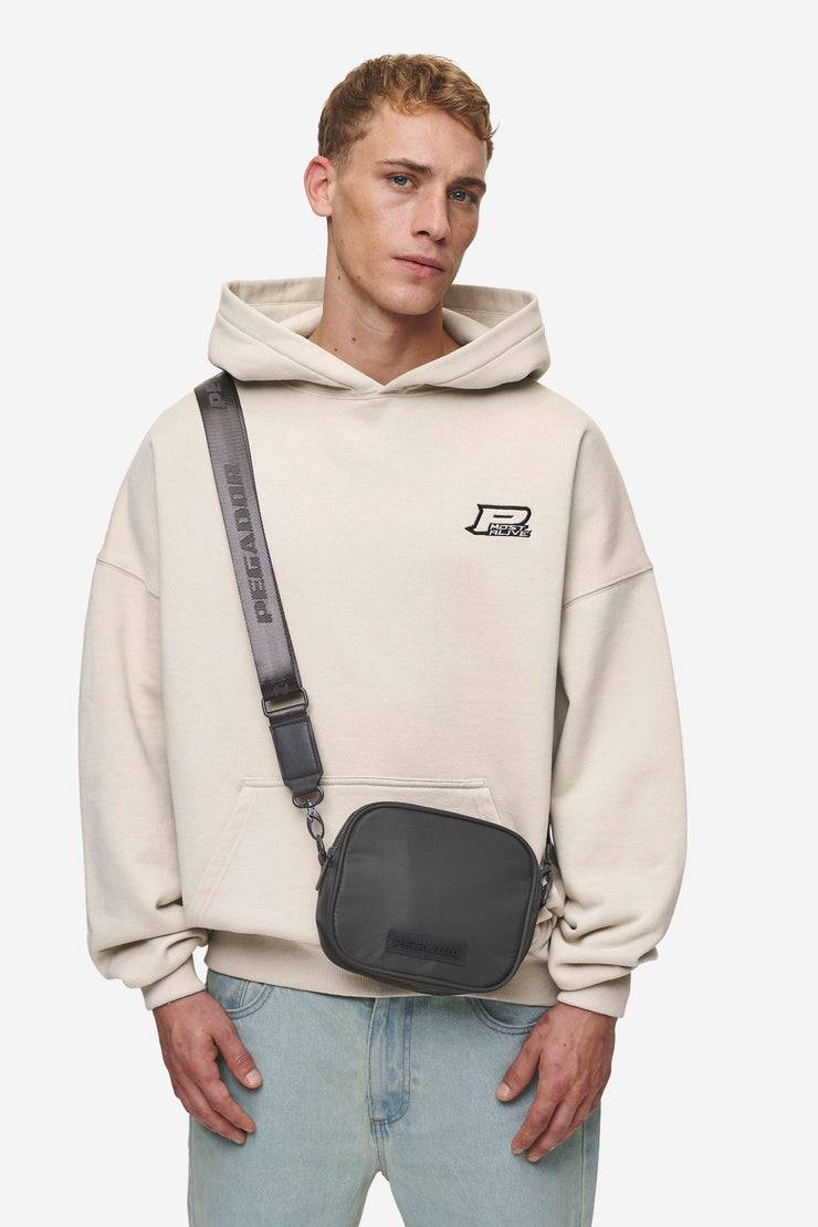 Pegador Rubber Logo Patch Nylon Shoulder Strap Bag Anthracite Bis zu 60% Rabatt