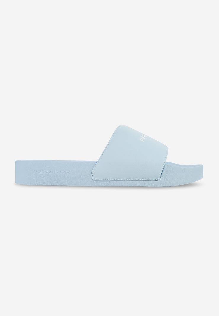 Pegador Logo Slide Baby Blue White Discount Store für neue Produkte
