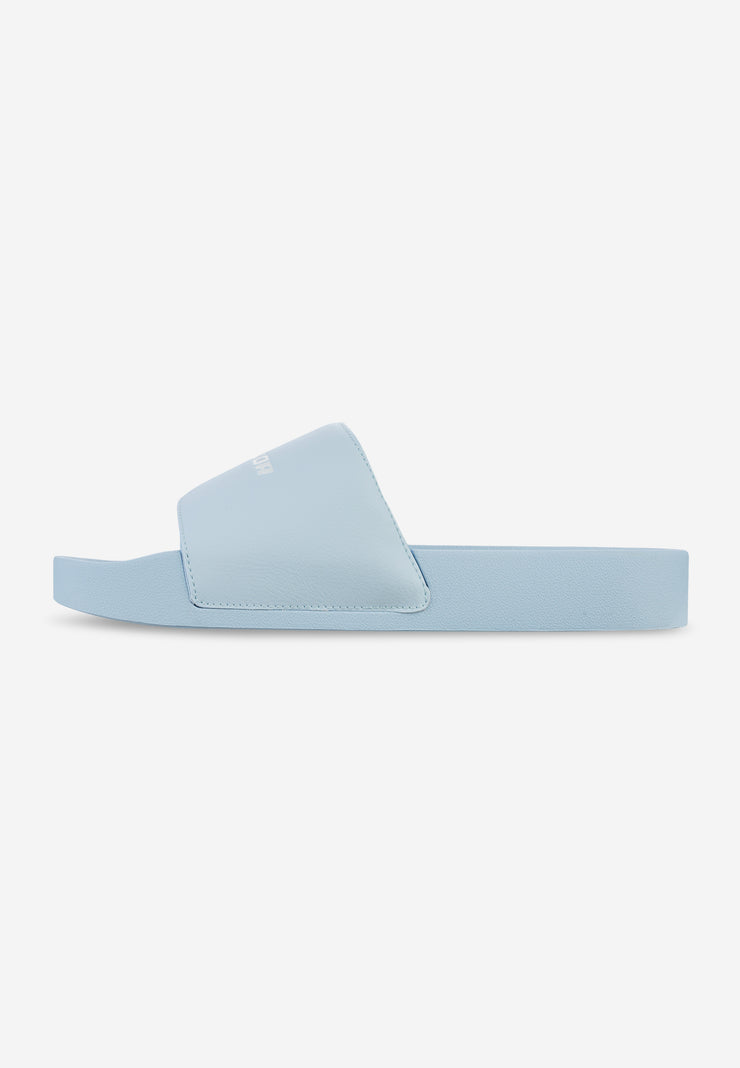 Pegador Logo Slide Baby Blue White Discount Store für neue Produkte