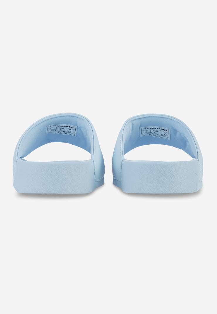 Pegador Logo Slide Baby Blue White Discount Store für neue Produkte