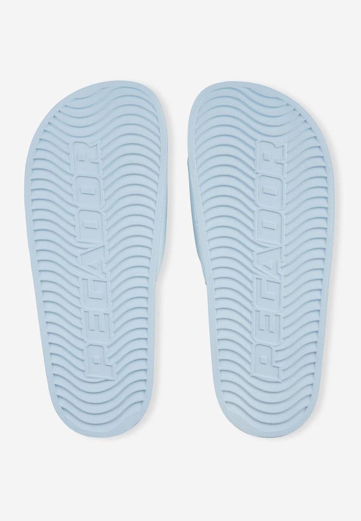 Pegador Logo Slide Baby Blue White Discount Store für neue Produkte