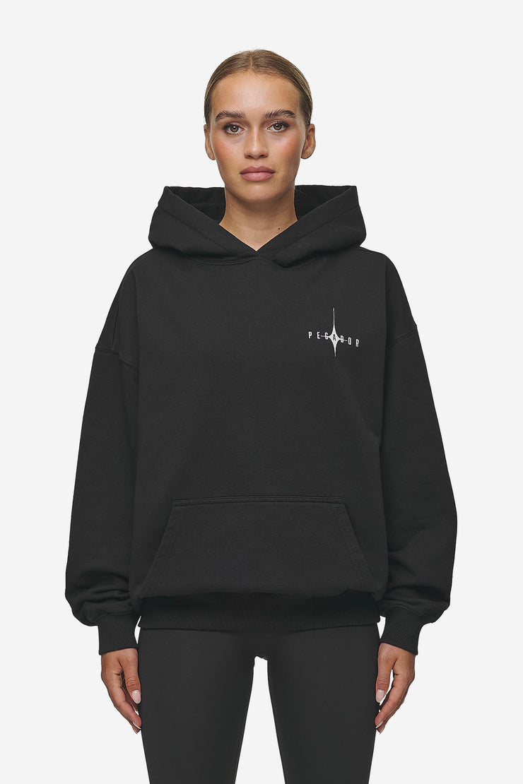 Pegador Nena Oversized Hoodie Washed Black Begrenzt auf 3 Tage