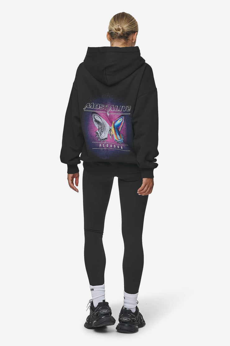 Pegador Nena Oversized Hoodie Washed Black Begrenzt auf 3 Tage