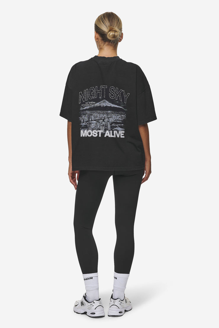 Pegador Sonia Heavy Oversized Tee Washed Black Black Friday Preise