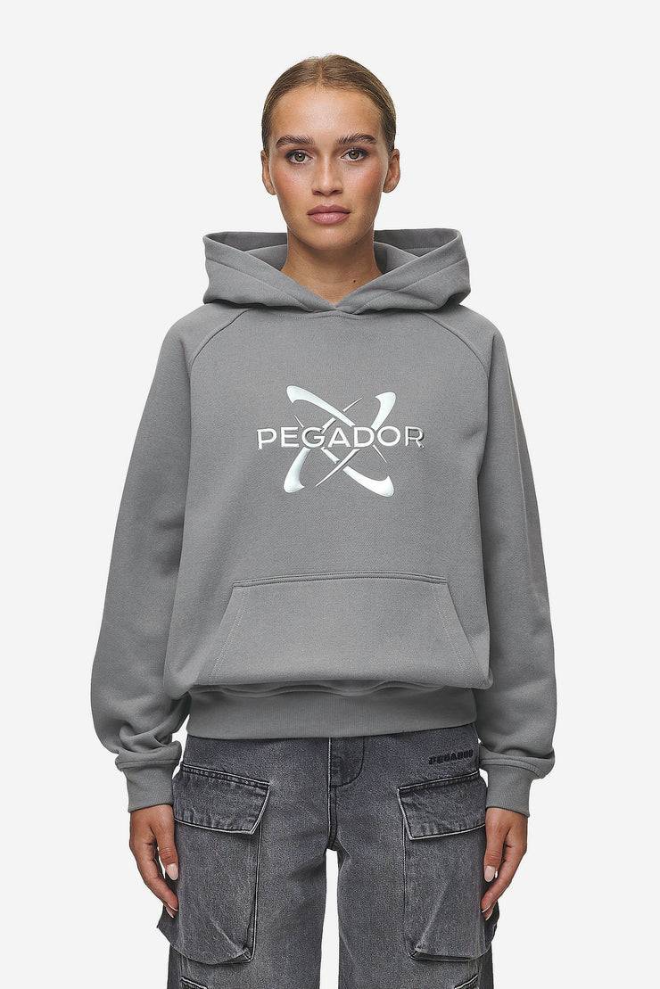 Pegador Klaria Oversized Hoodie Washed Deep Grey Im Verkauf