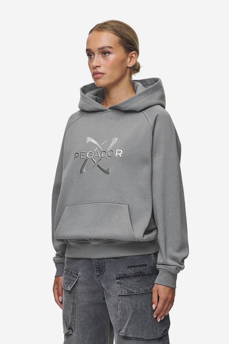 Pegador Klaria Oversized Hoodie Washed Deep Grey Im Verkauf