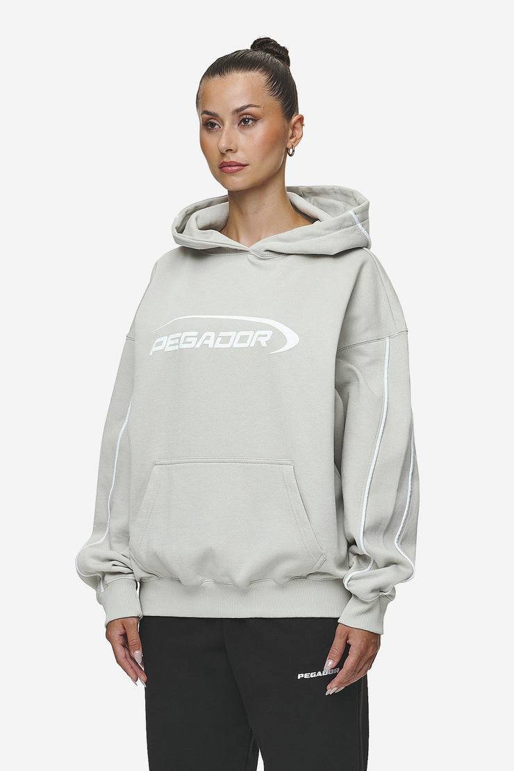 Pegador Naomi Oversized Hoodie Washed Moon Grey Rabatte dieses Monats