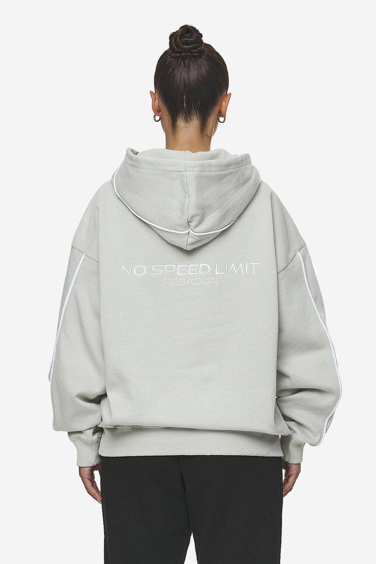 Pegador Naomi Oversized Hoodie Washed Moon Grey Rabatte dieses Monats