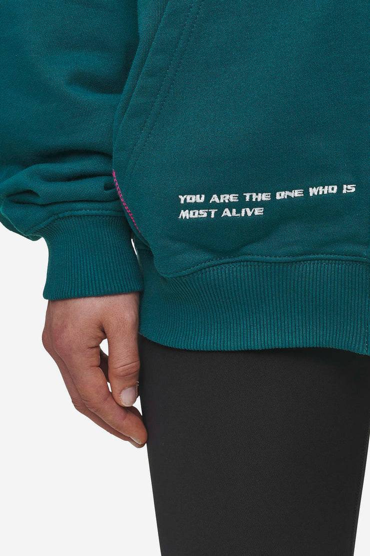 Pegador Jenna Oversized Sweat Jacket Washed Urban Turquoise Online