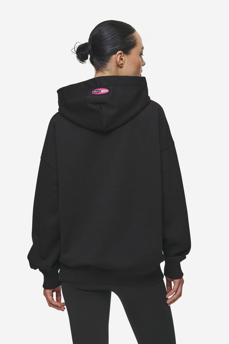 Pegador Tori Oversized Hoodie Washed Black Auslauf