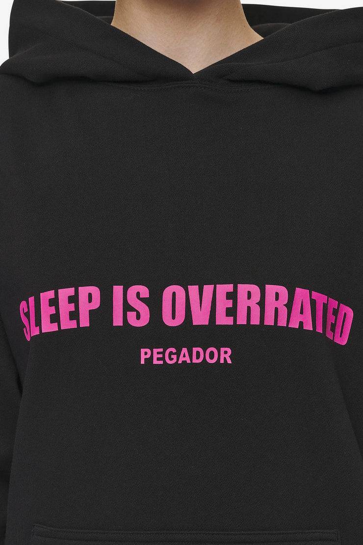 Pegador Tori Oversized Hoodie Washed Black Auslauf