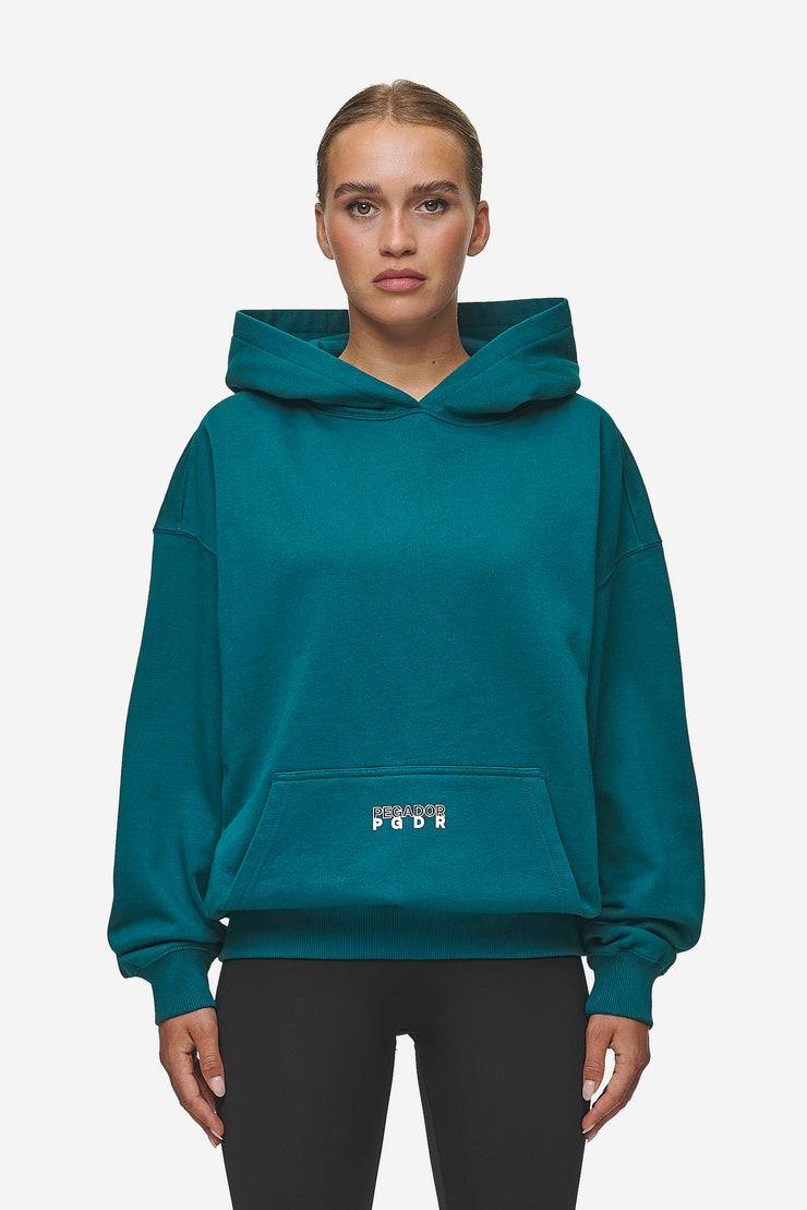 Pegador Nisa Oversized Hoodie Washed Urban Turquoise Verkauf