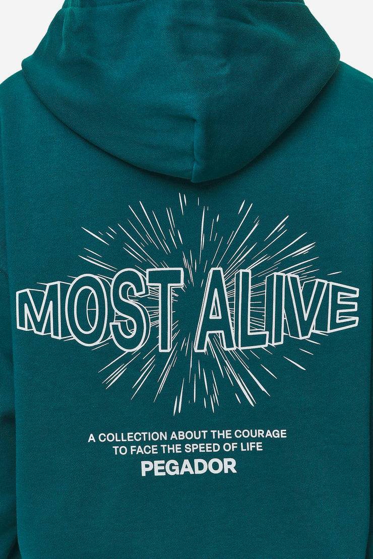 Pegador Nisa Oversized Hoodie Washed Urban Turquoise Verkauf