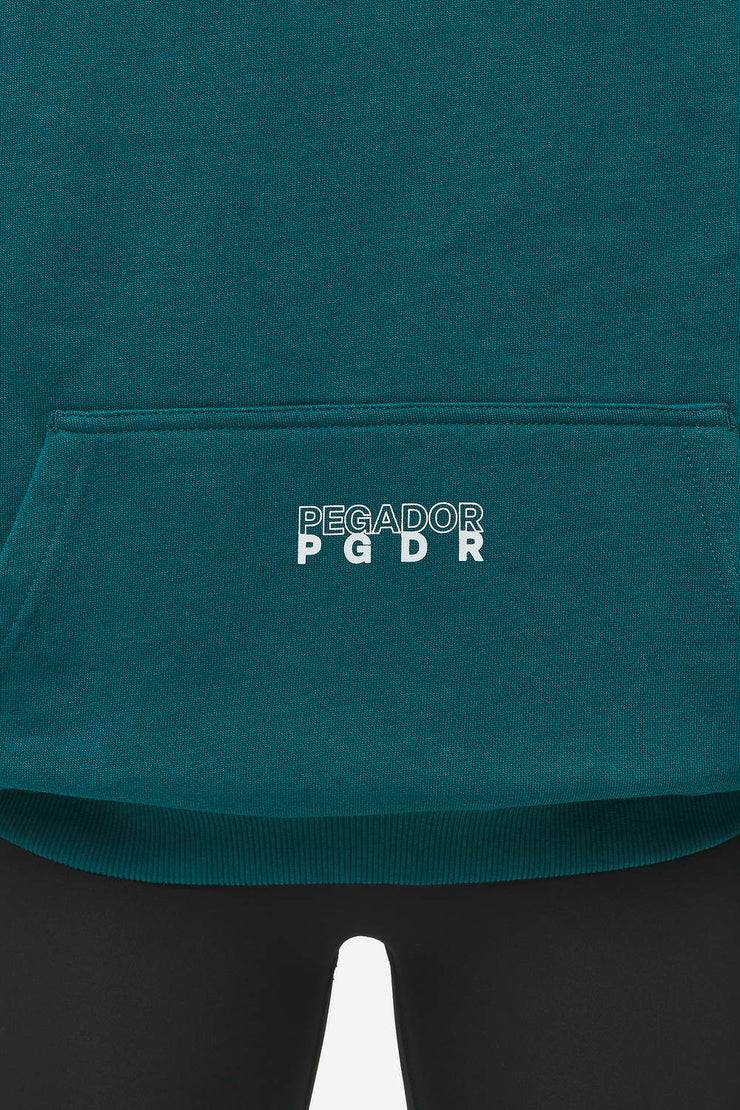 Pegador Nisa Oversized Hoodie Washed Urban Turquoise Verkauf