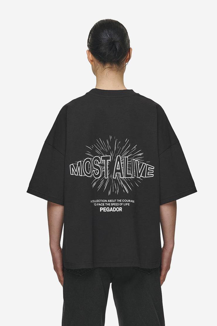 Pegador Nisa Heavy Oversized Tee Washed Black Angebote
