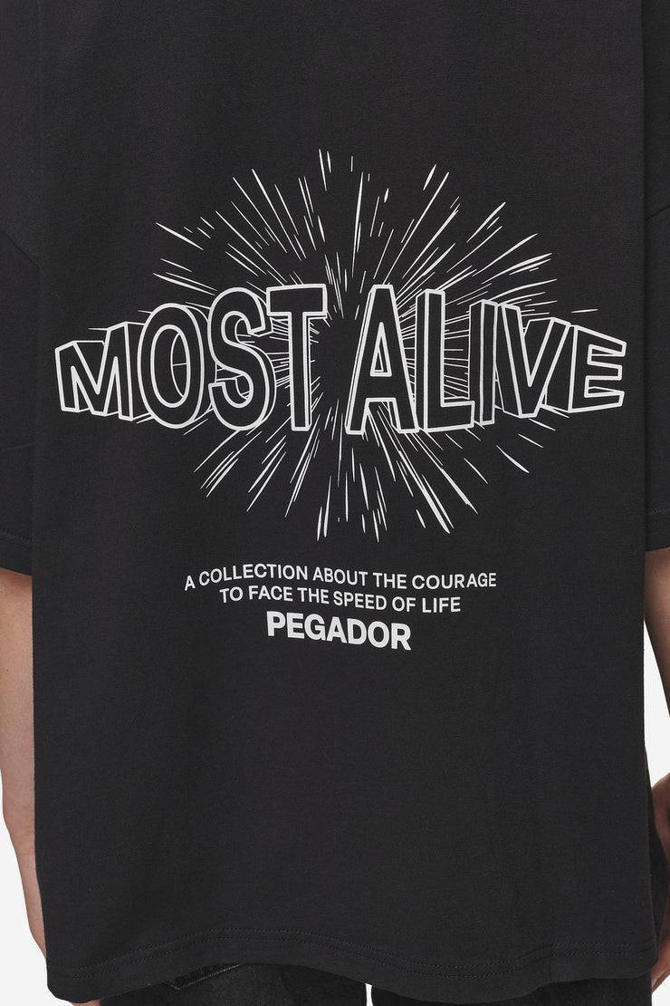 Pegador Nisa Heavy Oversized Tee Washed Black Angebote