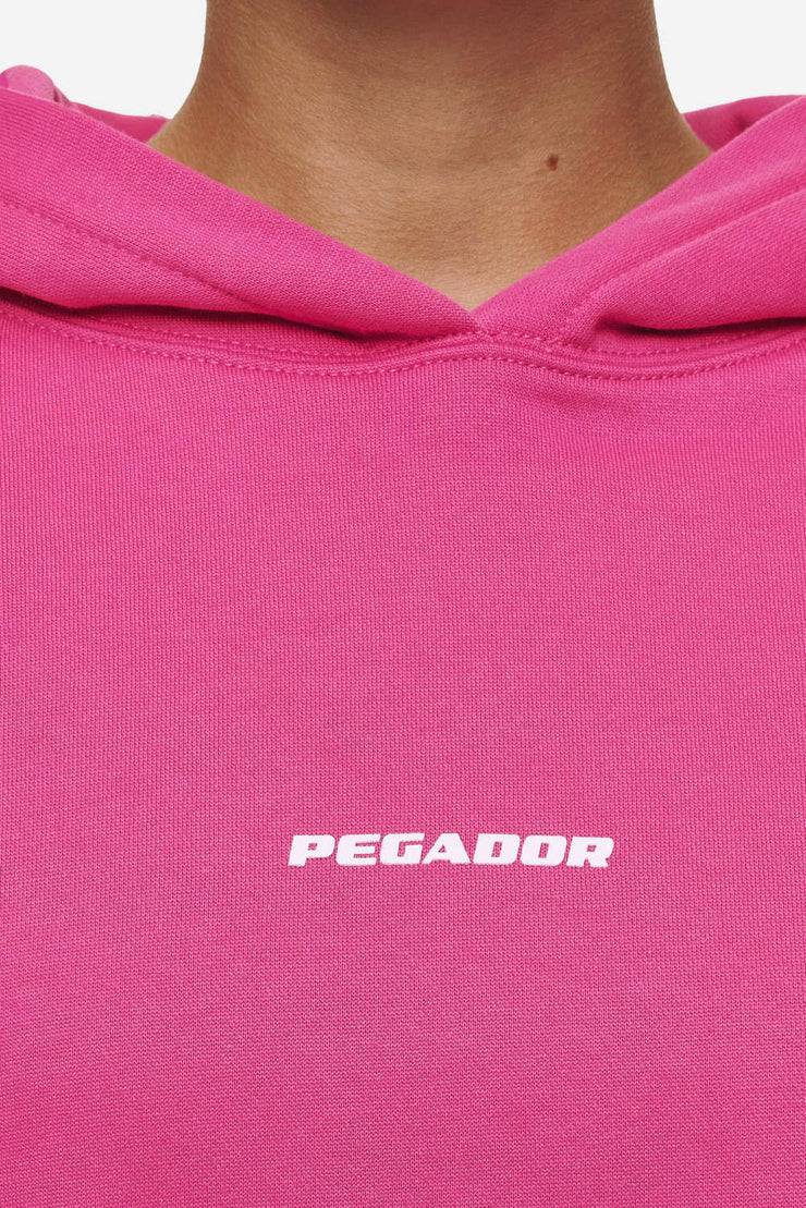 Pegador Clarita Logo Oversized Hoodie Washed Digital Pink White Gum Limitierter Zeitrabatt