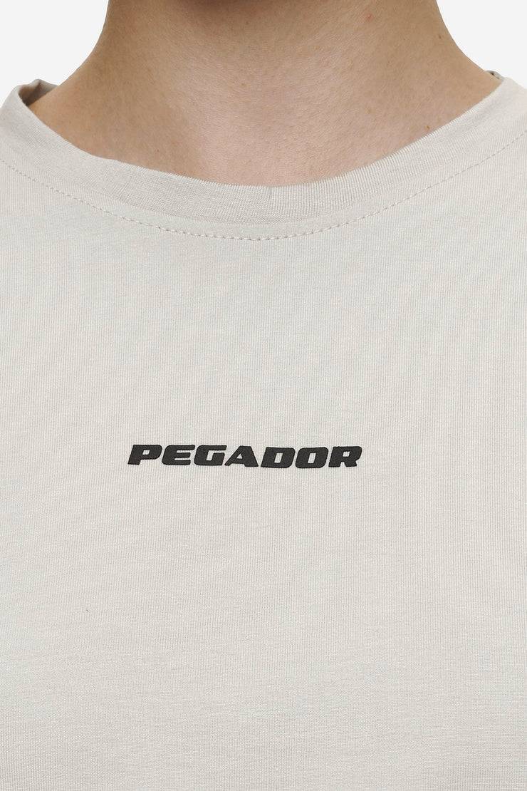 Pegador Ines Cropped Baby Tee Washed Moon Grey Black Gum Versandkostenfrei
