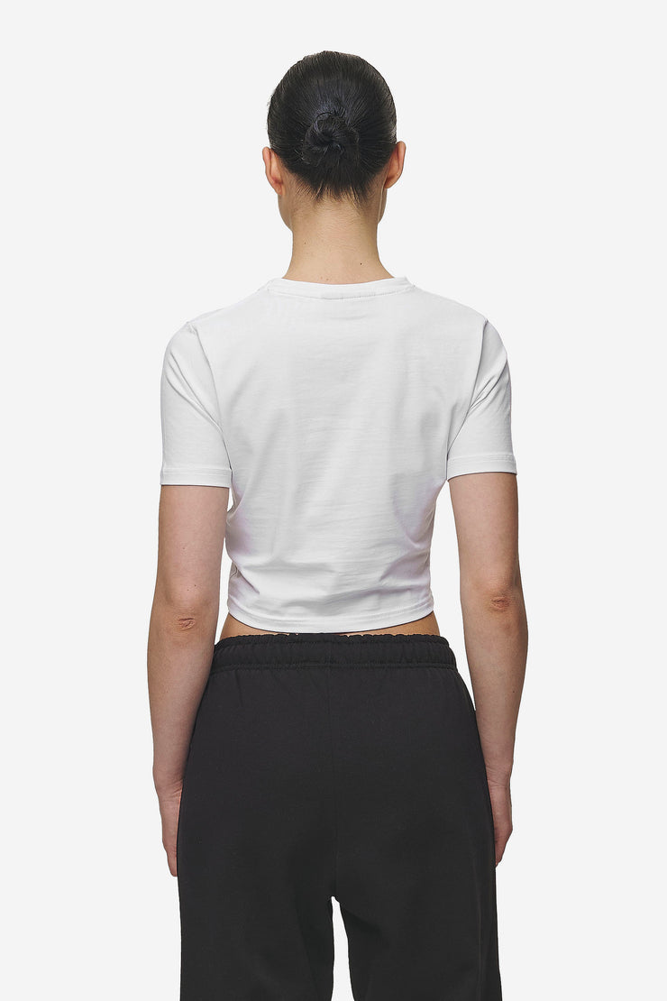 Pegador Ines Cropped Baby Tee White Black Gum Großer Ausverkauf