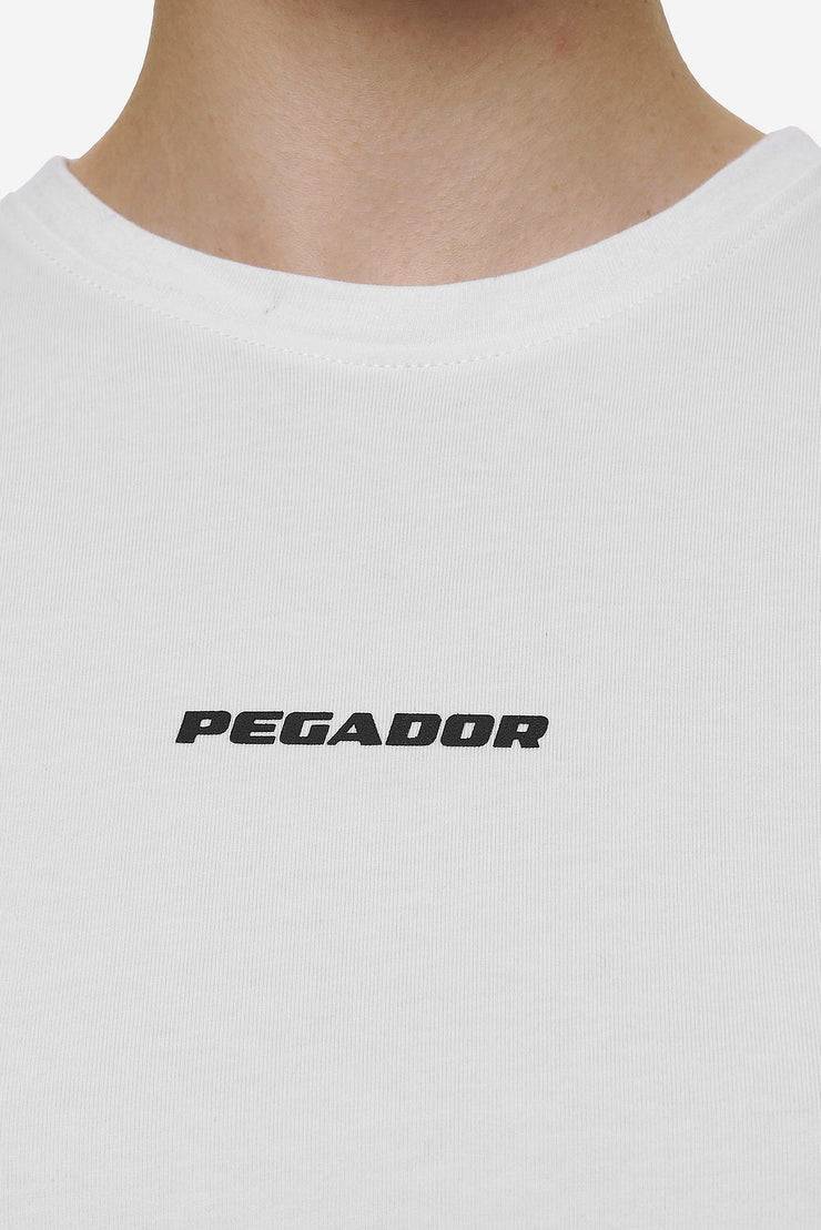 Pegador Ines Cropped Baby Tee White Black Gum Großer Ausverkauf